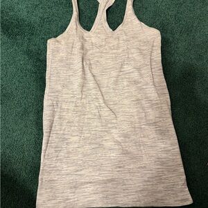 Lululemon Grey and White Tanktop